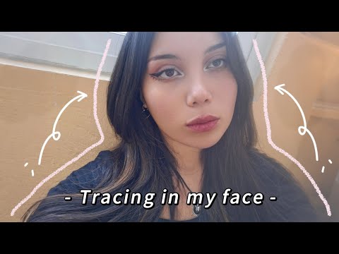 ASMR Tracing en mi cara y mouth sounds intensos ♡