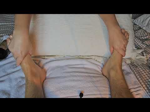 ASMR Relaxing Foot Massage for My Boyfriend ✨ Soft Touches & Tingly Sounds