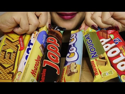 ASMR CHOCOLATE SWEDISH / CRUNCHY / SOFT / no talking / CREMA ASMR #asmr #mukbang #chocolate #milky