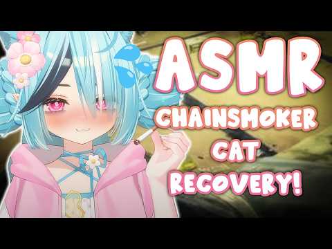 【ASMR】Taking Care of Your Stinky Cat! 🚬🐈(Sniffs, Kisses & More)