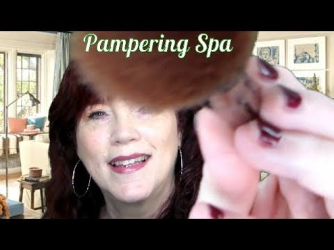 ASMR SPA FACIAL PAMPERING A NEW MOM WHISPERED