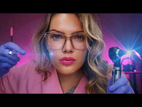 ASMR Ear Exam but You don't Understand what I Say, Otoscope Inspection, Ear Cleaning, Binaural