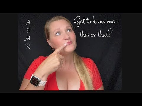 ASMR german • this or that - get to know me ⚠️ Questions about me • Real Talk • Whispering