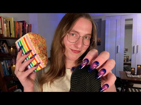 ASMR Relax With Me ☁️ Chill Tappy Scratchy Triggers + Whisper Rambles 💕