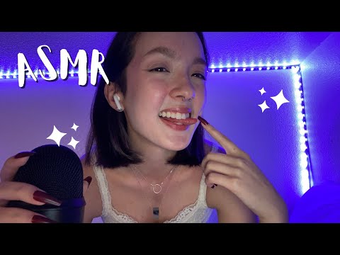 ASMR Body triggers ~ hair and hand sounds~ chest scratching and tapping ...