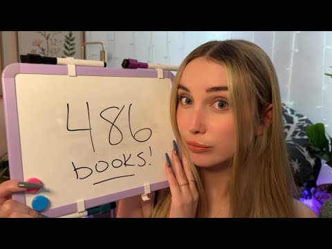 ASMR Balancing My Bookshelves for October (whispers, book triggers)
