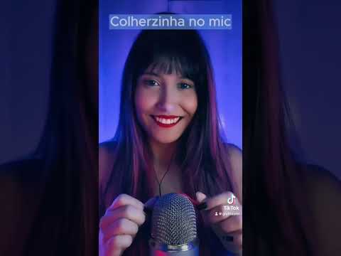 Colherzinha no microfone #asmr #relax #tingles #mouthsounds