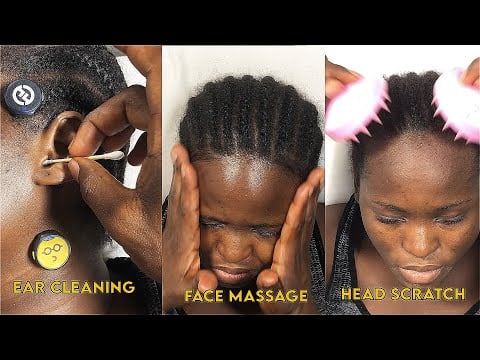 ASMR 💫 SOFT HEAD SCRATCH & EAR CLEANING WHISPERING FOR SLEEP & RELAXATION