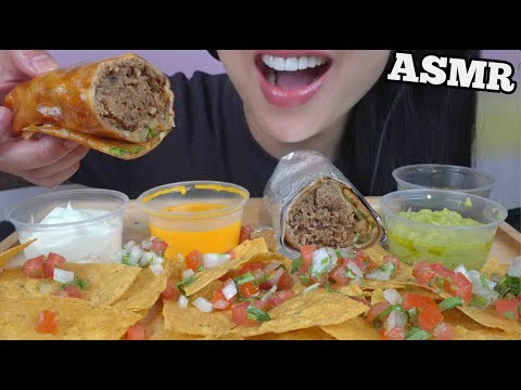 ASMR KETO BURRITO + CHIPS SALSA (CRUNCHY EATING SOUNDS) NO TALKING | SAS-ASMR