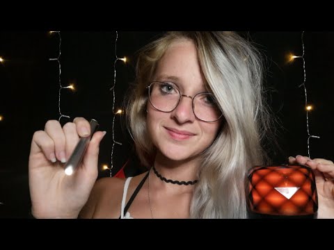 ASMR | There's Something In Your Eye, Eye Exam, Close Up, Mouth Sounds, Light Triggers