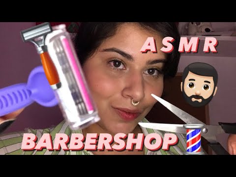 ASMR | 💈BARBERSHOP💈 | CORTANDO SEU CABELO E FAZENDO SUA BARBA 🧔🏻‍♂️ 🪒