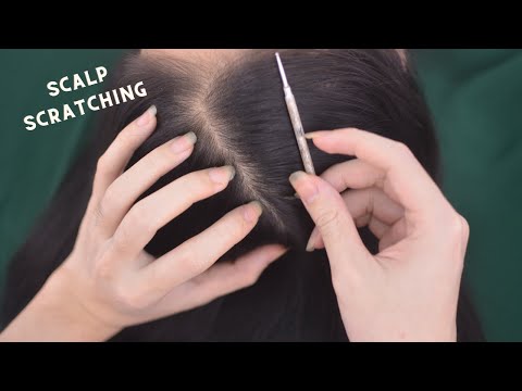 ASMR Aggressive Scalp Scratching, Hair Parting Real Person With Breathing Sound For Stress Relief