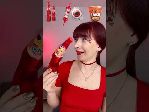 ASMR Jelly Bottle Candy, Gummy Eyeballs, Ramen #mukbang #funny