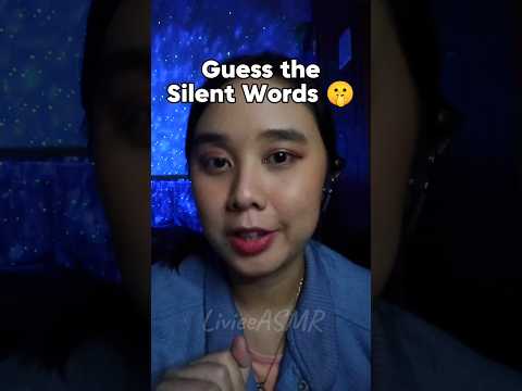 ASMR Guess the Silent Words 🤫 ib : Julietaasmr💗 #asmr #relaxing #asmrroleplay