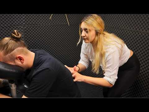 BACK MASSAGE ASMR | SOFT CHAIR MASSAGE