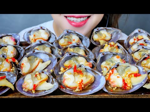 ASMR CHOCOLATE CLAMS X SPICY FISH SAUCE , EATING SOUNDS | LINH-ASMR