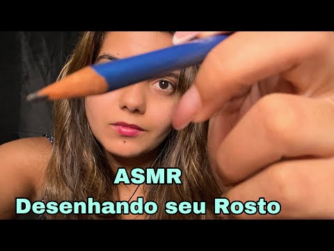 ASMR Desenhando e Riscando seu ROSTO