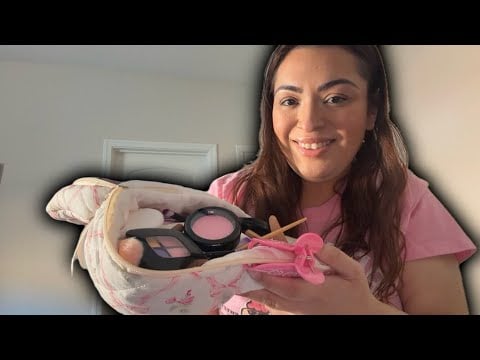 ASMR| Older sister plays pretend with you- haircut, hair straightening & makeup 💄 🫶🏻✨