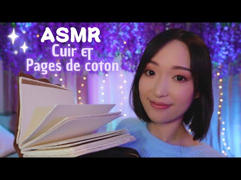ASMR 💤 Carnet de cuir & pages de coton ☁️ pour un sommeil profond