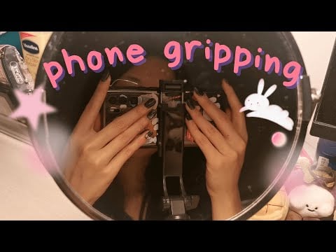 asmr | squeaky and hard phone gripping and rubbing (volume warning) (no talking, looped)