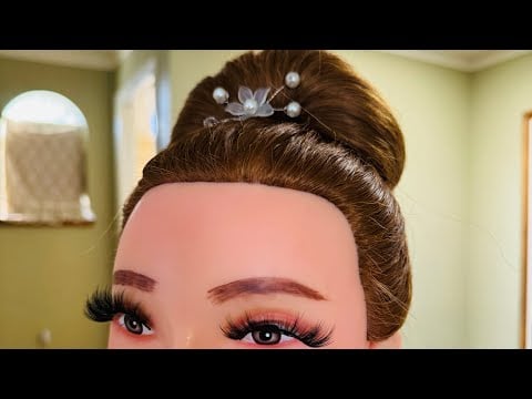 ASMR | Classic Longhair Updo | Hairstyling & Makeup Application 😅 Perfectionist - Finishing Touches