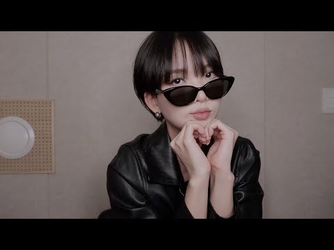 ASMR | My Favorite Leather Sound😎🖤