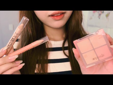 ASMR | 💗 으이구 아직 준비 안했어? 친구 핑크핑크 메이크업 해주기 (doing friend's makeup) 💗