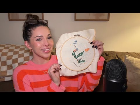 ASMR Embroidery Haul and Show & Tell 🪡