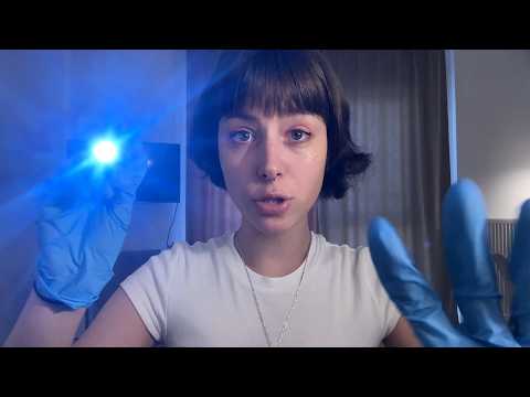 asmr tsa check, pat down and bag search