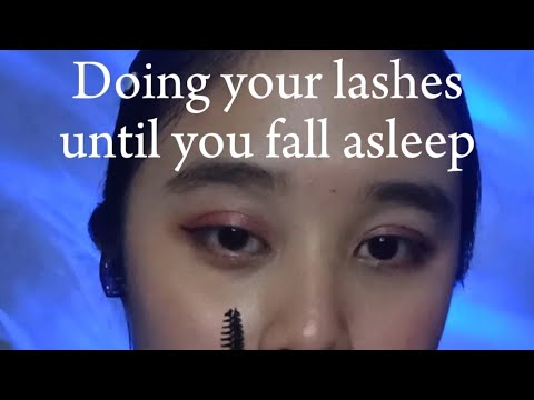 ASMR Let me do you lashes until you fall asleep 😴 #Asmr #relaxing
