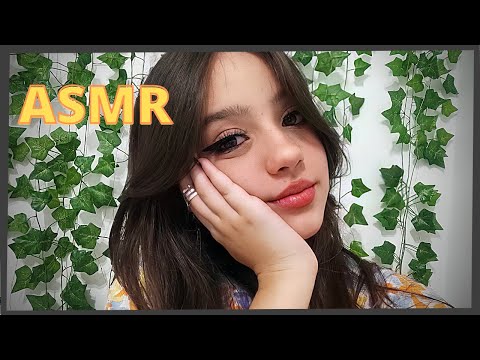 ASMR SOM DE BOCA E PINCEL NA TELA [ Câmera Touching - Mouth Sounds ] Luiza Aro ASMR