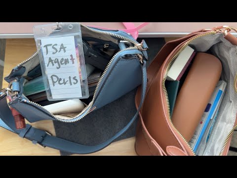 ASMR TSA- Pat down & Bag check 🛃
