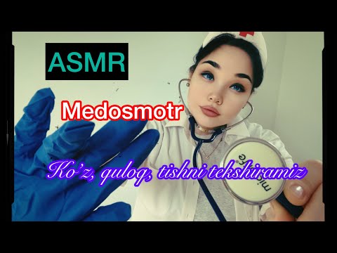 ASMR. DOKTOR medosmotr. Perchatka triggerlari