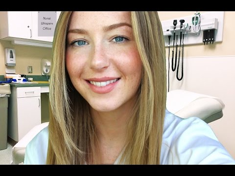 ASMR Nurse Whispers Cares For You & Light Trigger Eye Test Roleplay