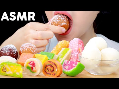 ASMR Indian Desserts Eating Sounds | Rasgulla, Gulab Jamun | 인도디저트 먹방 | 라스굴라, 굴랍자문 | MINEE EATS