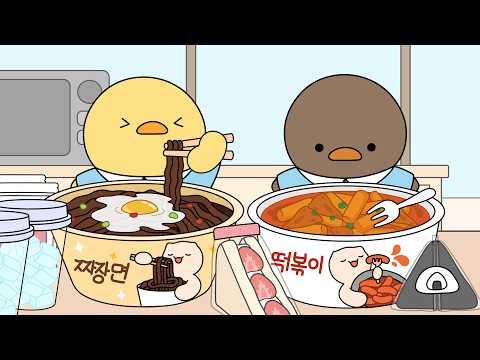 Korean Convenience Store Mukbang | ASMR animation