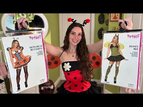 ASMR | Trying On 5 VIRAL Halloween Costumes 🎃 (Show & Tell & Unboxing)