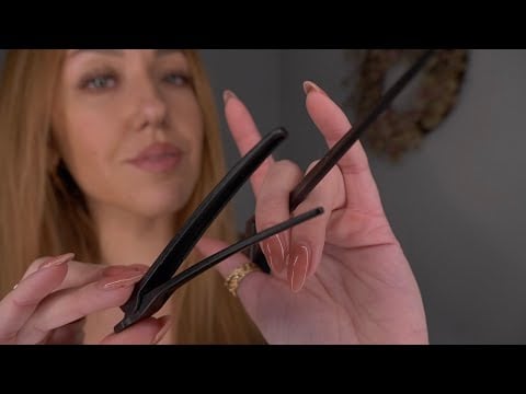 ASMR Sectioning & Clipping Your Hair RP w propless bobby pins
