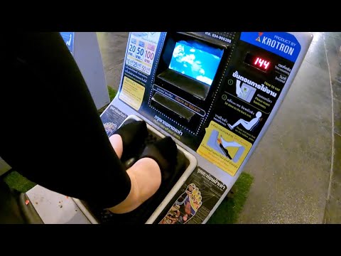 Masaje de silla automática con reflexología y vibración en Bangkok, Tailandia 🇹🇭 🦶