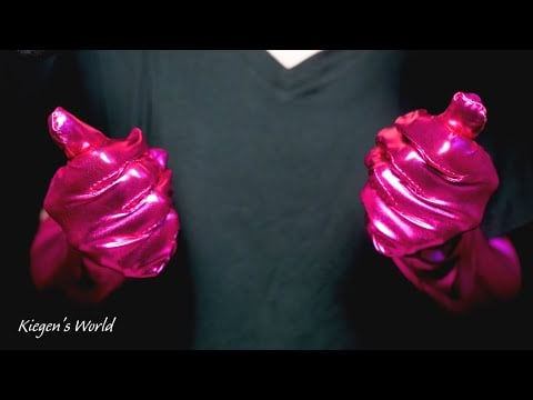 ASMR - NEW Pink Metallic Gloves (#10)
