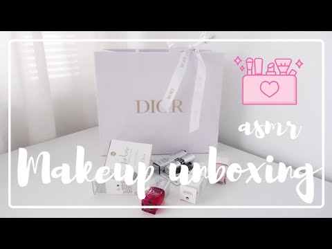 ASMR SUOMI - UUDET MEIKIT unboxing & esittely - ASMR LUXURY MAKEUP products - Dior beauty unboxing