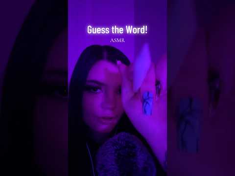 Guess the Word ASMR! #visualtingle #tingles #relax #triggersforsleep #mouthsounds #tapping