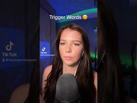 Trigger words ☺️ #asmr #randomtriggers #tingles #asmrtriggers #relax #triggers #asmrtingles