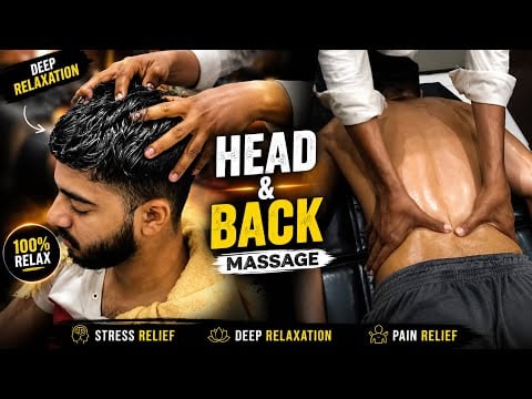 Head & Back Massage for Deep Relaxation | Stress Relief Therapy ASMR 