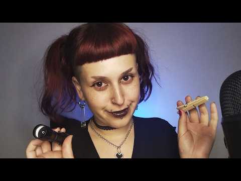 ASMR | Siga Minhas INSTRUÇÕES com os OLHOS FECHADOS (muito mouth sounds e tapping)