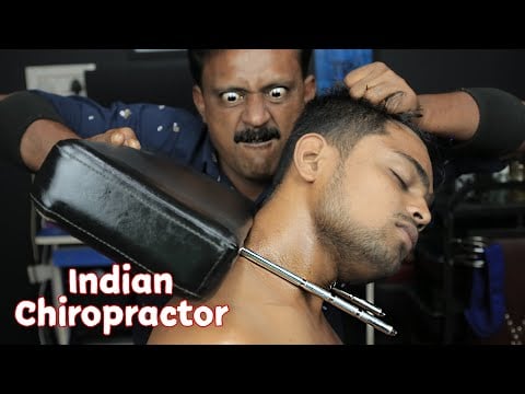 Most Weird ASMR massage in the world ? Indian Relaxing ASMR Massage With Awesome Chiropractic Crack