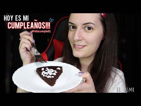 ♡ASMR español♡ FELIZ CUMPLE EL!♥ ¿Nos Comemos el pastel, Hermosura?🍰 |eating sounds| feeding you