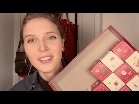 ASMR Day 10 Opening Advent Calendars (quick soft-spoken)