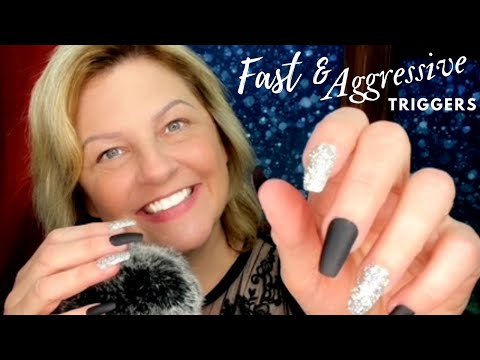 ASMR 20 Fast and Aggressive Triggers [Ft. Liquid, Squishy, Stone, Cardboard & More!] ⚡⚡