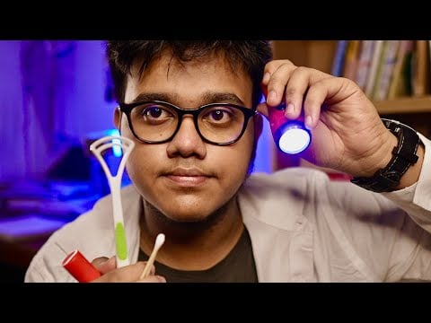 ASMR Professional Cranial Nerve Exam Fast & Slightly aggressive